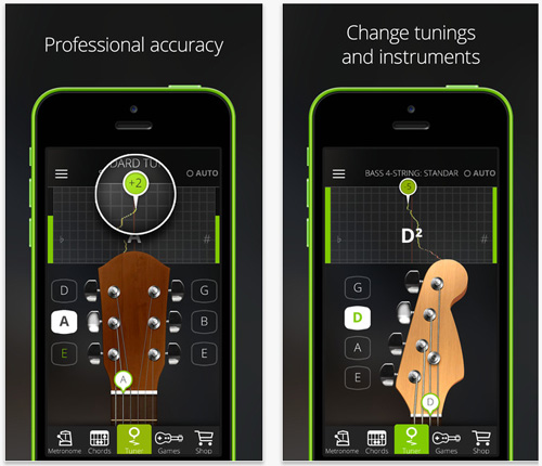 Guitar Tuna แอพตั้งสาย จูนสาย กีต้าร์อย่างมืออาชีพ ดาวน์โหลดฟรีทั้ง Android และ iOS
