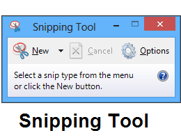 Snipping Tool โปรแกรมจับภาพหน้าจอใน windows 8