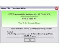 CPE17 Autorun Killer (AntiAutorun) โปรแกรมช่วยป้องกันไวรัส