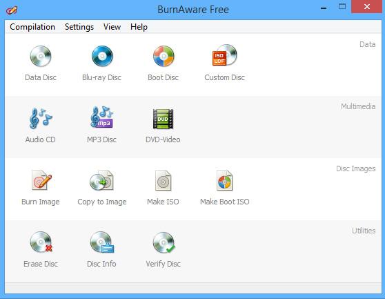 BurnAware Free โปรแกรมไรท์ DVD,CD,Blu-ray เพลง วิดีโอ ไฟล์เล็กแต่ฟังก์ชันเพียบ