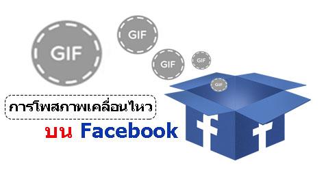 วิธีโพสภาพเคลื่อนไหว gif ลง facebook