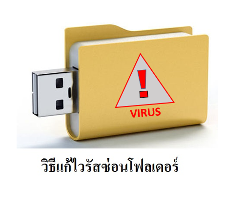 วิธีกำจัดไวรัสซ่อน folder หรือ ไวรัส Shortcut