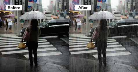 วิธีทำรูปฝนตก ด้วย Photoshop อย่างง่าย